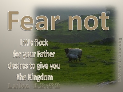 Luke 12:32 Fear Not Little Flock (beige)